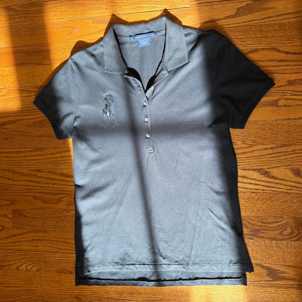 RL Big Pony Black Short Sleeve Top - Picture 11 of 11
